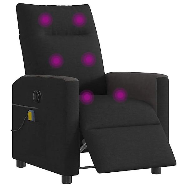 vidaXL Massagesessel Elektrisch Schwarz Stoff 3324047 günstig online kaufen