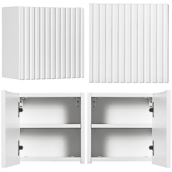 Lomadox Hängeschrank NEWPORT-56-WHITE Wandschrank Badschrank, weiß, günstig online kaufen