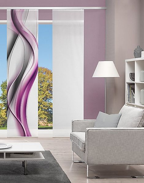 Vision S Schiebegardine CARA (1 St), Paneelwagen, halbtransparent, Schiebev günstig online kaufen