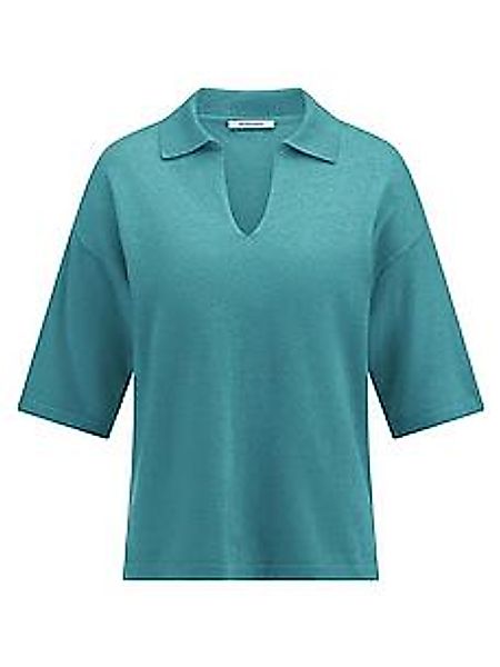 Polo-Pullover Peter Hahn blau günstig online kaufen