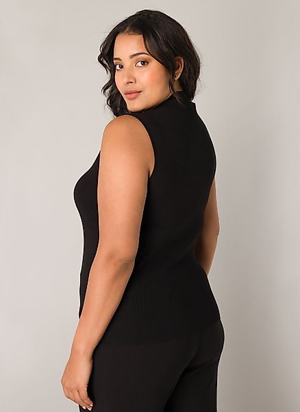 Base Level Curvy Ripptanktop mit hochgeschlossenem günstig online kaufen
