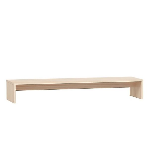 vidaXL TV-Schrank Monitorständer 100x27x15 cm Massivholz Kiefer TV-Konsole günstig online kaufen