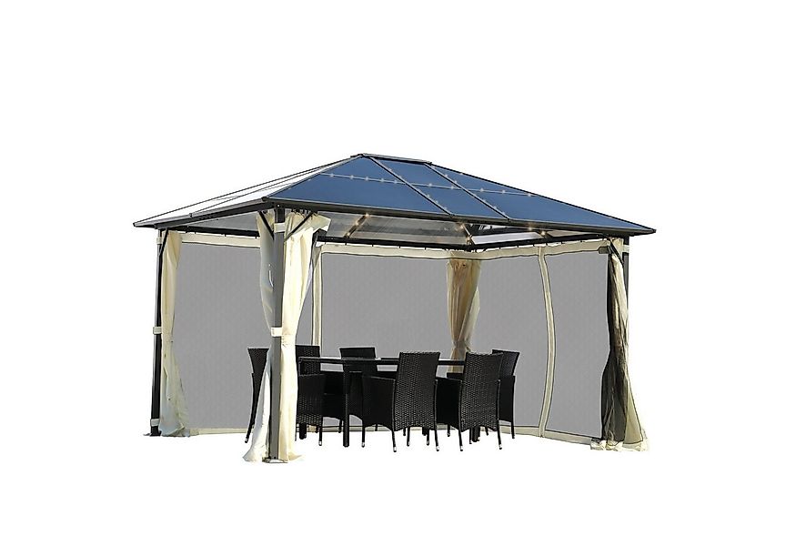 BRAST Pavillon Summerdream Aluminium 3x4m Garten Moskitonetz TÜV geprüft, m günstig online kaufen