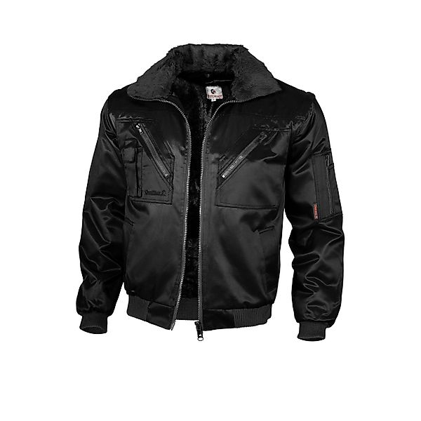 Qualitex Workwear Pilotenjacke Pilotenjacke einfarbig schwarz, günstig online kaufen
