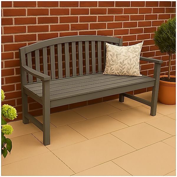 HTI-Living Gartenbank Gartenbank Anthrazit Heidi (Stück, günstig online kaufen