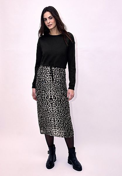 STREET ONE STUDIO Midikleid mit Leo-Muster günstig online kaufen