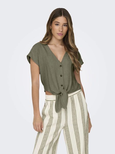 ONLY Blusenshirt Cropped Shirt Bluse mit günstig online kaufen