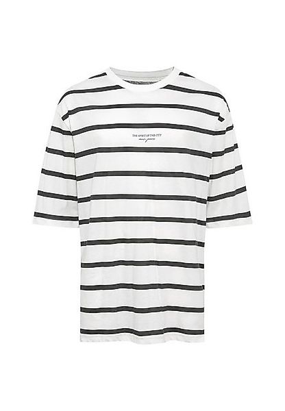Mavi T-Shirt Gestreiftes Halbarm-Oberteil mit Print Oversized STRIPE TEE günstig online kaufen