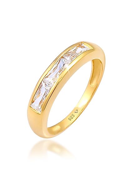 Elli Fingerring Zirkonia Funkelnd Rechteck 925 günstig online kaufen