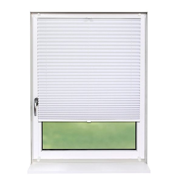 Deco-Raum Plissee Basic ohne Bohren 45x150cm Weiß Blickdicht Klemmfix günstig online kaufen