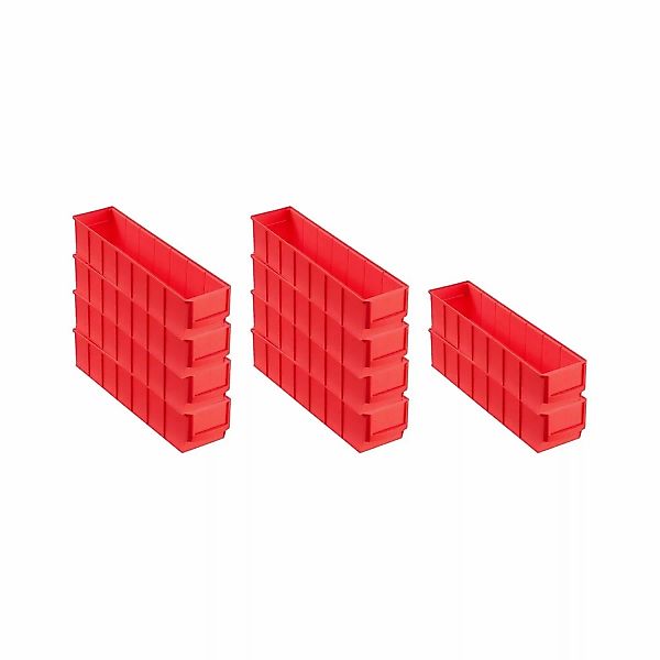 PROREGAL SparSet 10x Rote Industriebox 400 S HxBxT 8,1 x 9,1 x 40 cm 22 Lit günstig online kaufen