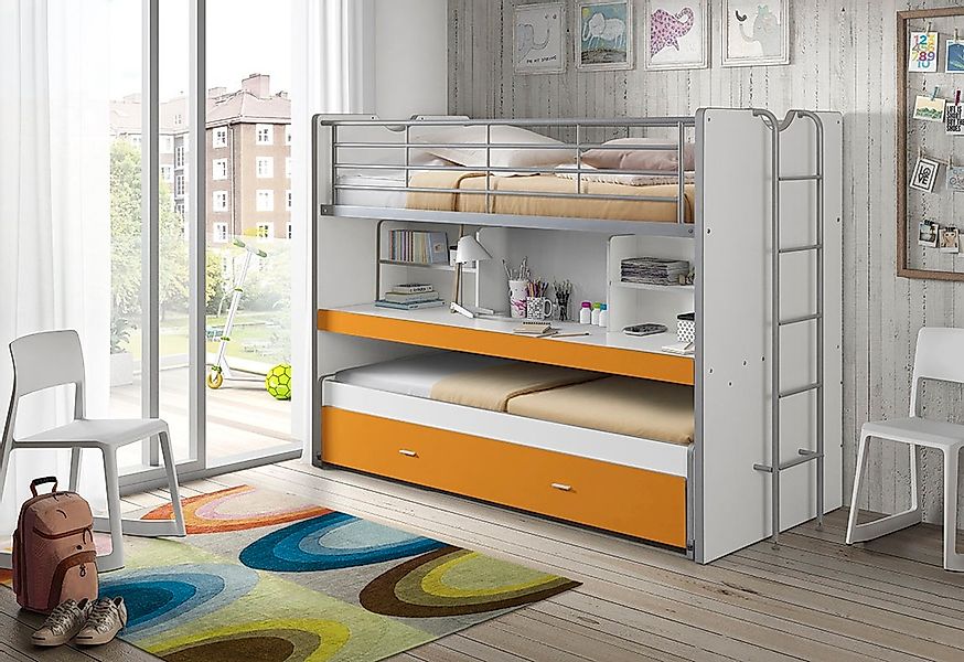 Vipack Hochbett "Bonny, mit 3 Schlafgelegenheiten, super praktisch im Kinde günstig online kaufen