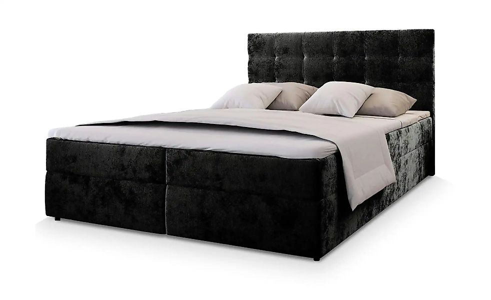 MASSENO Boxbett mit Bettkasten Glos ¦ schwarz ¦ Maße (cm): B: 140 H: 98 Bet günstig online kaufen
