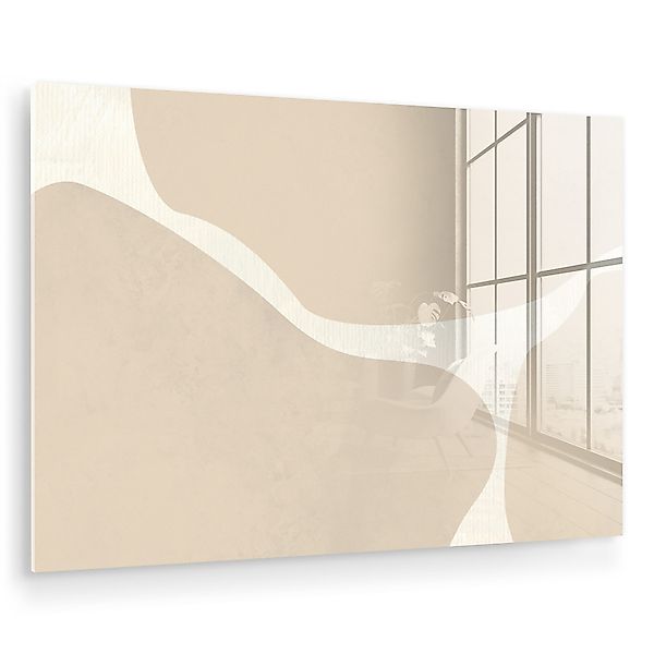 MuchoWow Acrylglasbild Abstrakt - Beige - günstig online kaufen