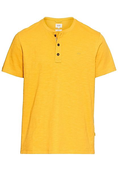 camel active T-Shirt Kurzarm Henley aus günstig online kaufen
