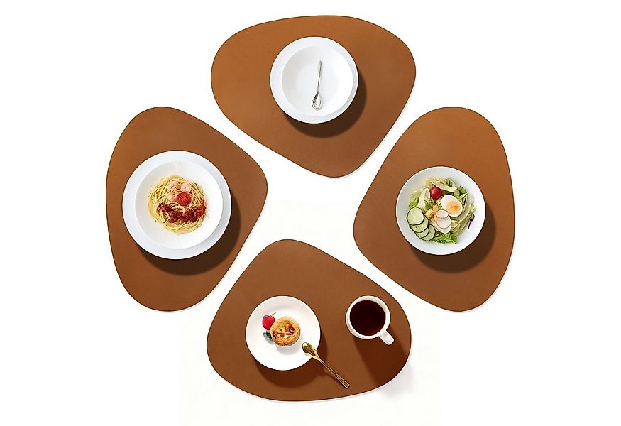 ANYSUN Platzset Tischset Tischmatte Kunstleder, abwischbar wasserdicht Anti günstig online kaufen