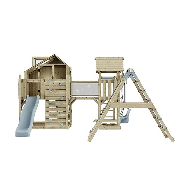 OutdoorToys Spielturm Milo mit Babyschaukel Eisblau günstig online kaufen