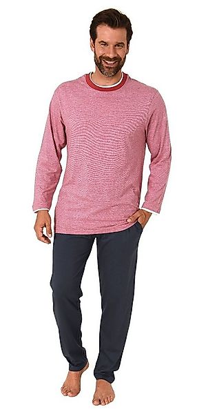 Normann Pyjama Herren langarm Schlafanzug in chilliger Optik - auch in Über günstig online kaufen