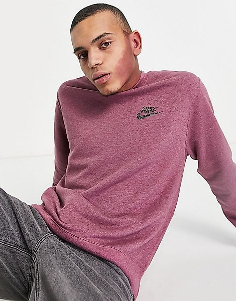 Nike – Revival – Sweatshirt in meliertem Maulbeerlila-Violett günstig online kaufen