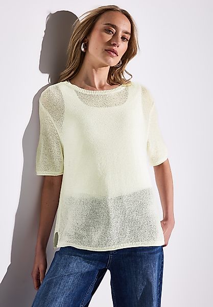 STREET ONE Strickpullover mit seitlichen Schlitzen günstig online kaufen