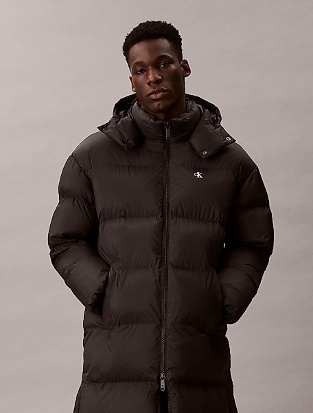 Calvin Klein Jeans Steppmantel "LS LONG LENGTH HOODED NYLON PUFF", Mit Rund günstig online kaufen