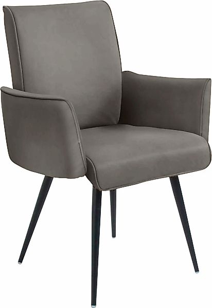 K+W Komfort & Wohnen Armlehnstuhl "Giacomo I" () 1 Stk. Leder CLOUD 4- Fuß- günstig online kaufen