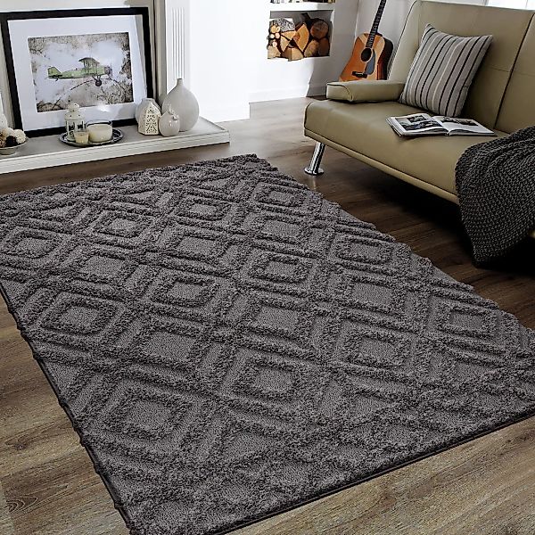 Sanat Hochflor-Teppich "Luxus 3506" rechteckig 30 mm Höhe robuster Langflor günstig online kaufen