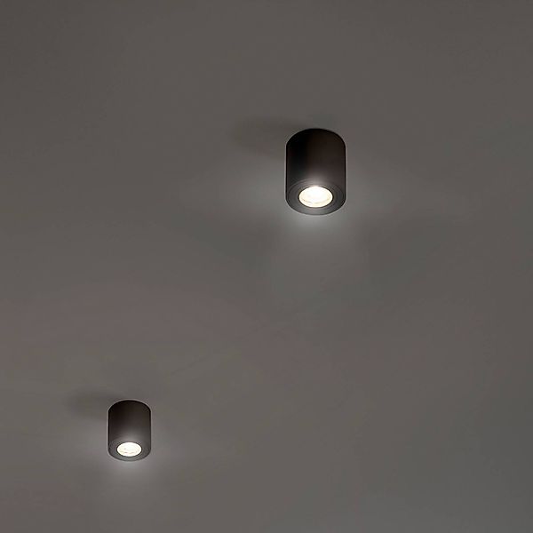 OSRAM Deckenstrahler ROUND, schwarz, Ø 8 cm, Metall, GU10 günstig online kaufen