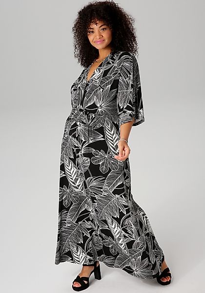 Aniston PLUS Maxikleid mit bezaubernden, großflächigen günstig online kaufen
