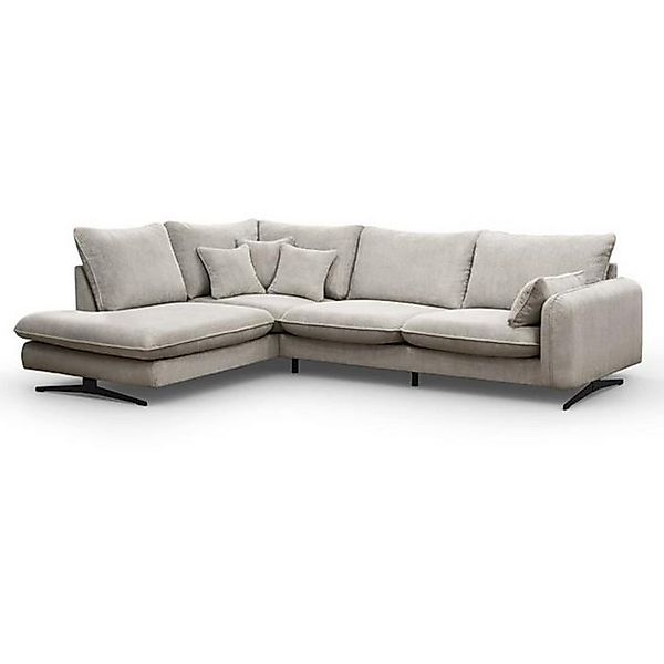 Beautysofa Ecksofa Prince, L-Form Polstersofa aus Cord-Bezug günstig online kaufen