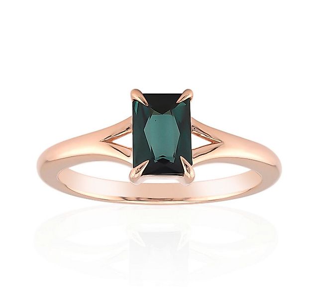 Cavill Solitärring Indigolith Ring 0,96 ct, rosévergoldet, 925 Silber, eleg günstig online kaufen