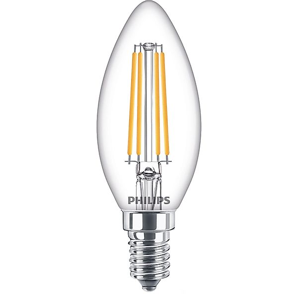 Philips LED-Leuchtmittel E14 Kerzenform 6,5 W 806,m 9,7 x 3,5 cm (H x Ø) günstig online kaufen