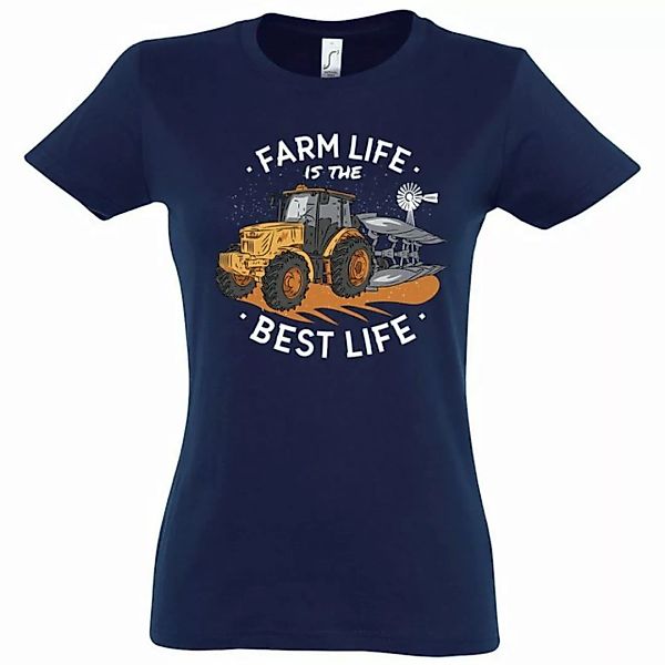 Youth Designz T-Shirt "Farm Is The Best Life" Damen Shirt mit trendigem Fro günstig online kaufen