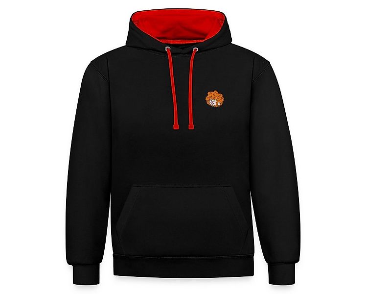 Spreadshirt Hoodie Pumuckl Stickdesign Unisex Kontrast Hoodie (1-tlg) günstig online kaufen