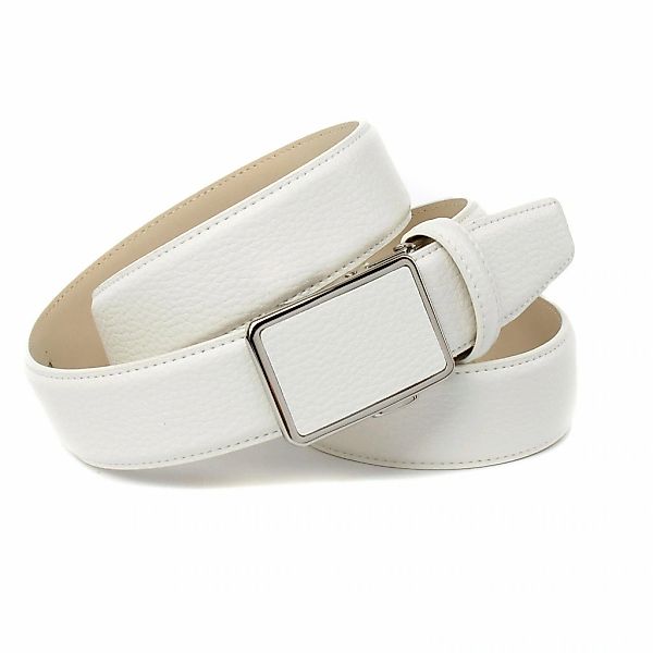 Anthoni Crown Ledergürtel, mit tonalem Stitching, leicht bombiert günstig online kaufen