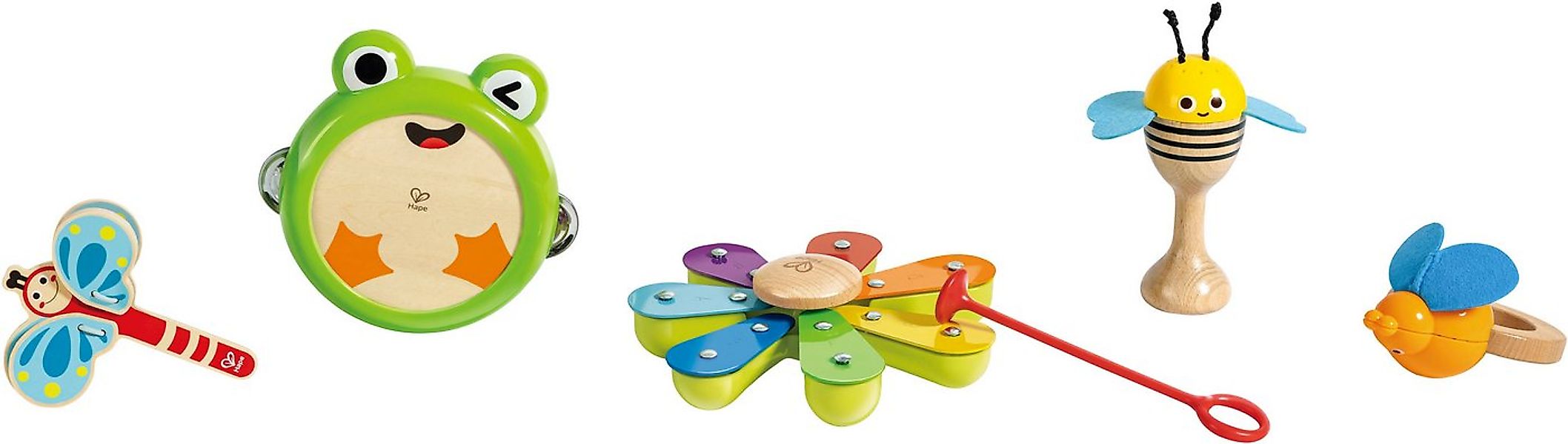 Hape Spielzeug-Musikinstrument Rhythmus-Kit Natur, (Set) günstig online kaufen