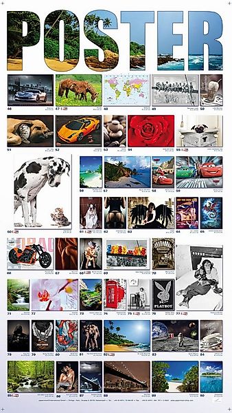 Papermoon Poster POSTER Nr.067 Girl's Butt, 61 X 91,5 CM, (erotik-poster, R günstig online kaufen