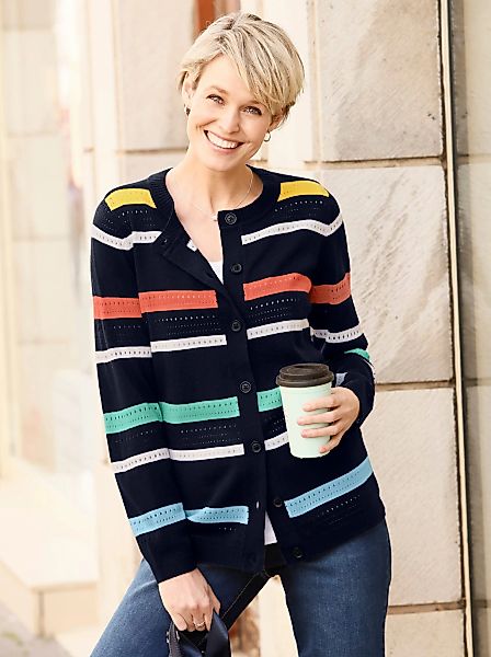 Classic Basics Ajourstrickjacke günstig online kaufen