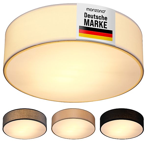Deckenlampe Weiß Stoff Ø38cm günstig online kaufen