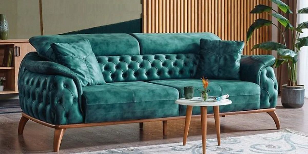 JVmoebel 3-Sitzer Luxus Chesterfield 3 Sitzer Designer Sofa Couch Polster C günstig online kaufen