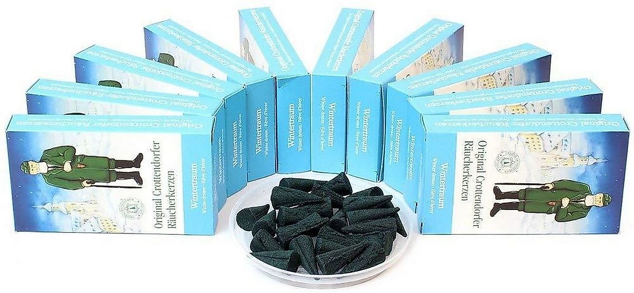 Crottendorfer Duftkerze 10 Päckchen - Wintertraum - 24er Packung günstig online kaufen