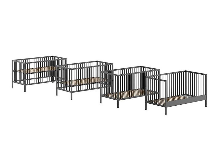 58 aufm Kessel Bettgestell Babybett Kara-lynn 144x76x84 Gitterbett Massivho günstig online kaufen