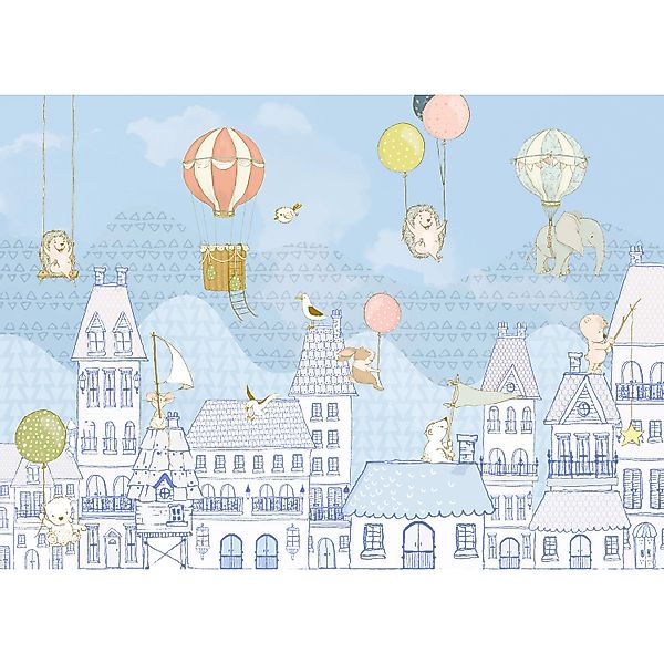 Komar Vliesfototapete Rooftop Ralley 350 cm x 250 cm günstig online kaufen