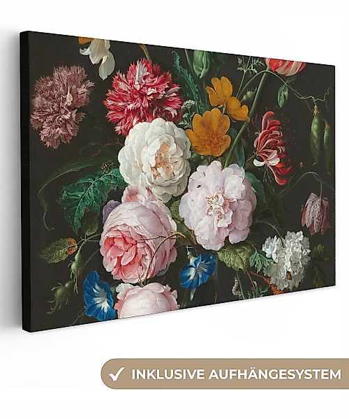 OneMillionCanvasses® Leinwandbild Stilleben mit Blumen in günstig online kaufen