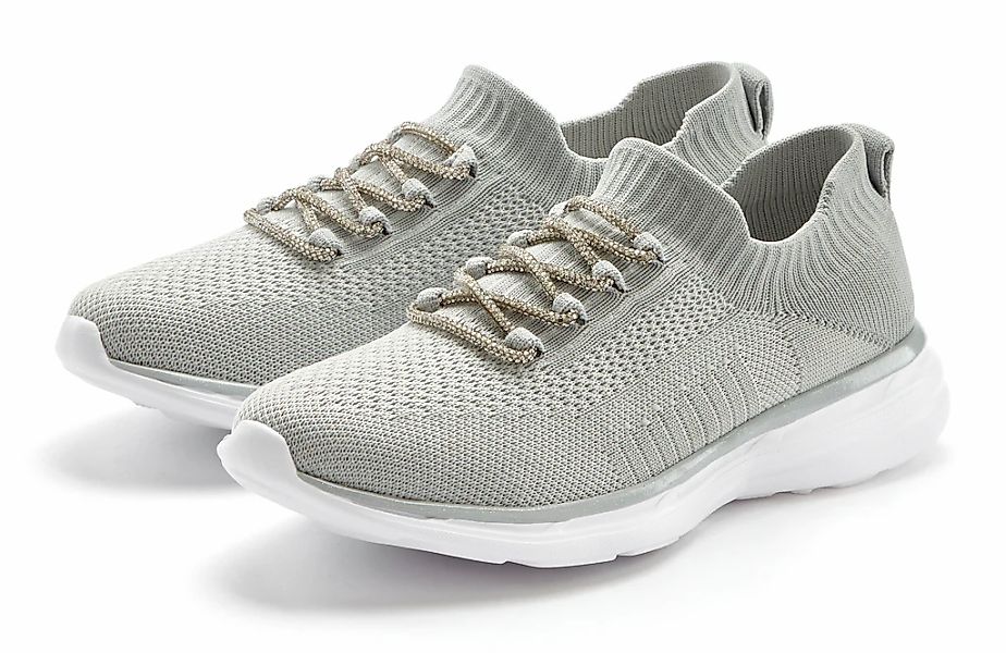 LASCANA Sneaker "Slip-On-Sneaker, Slipper, Freizeitschuh," mit modischer Gl günstig online kaufen
