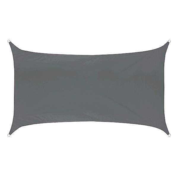 Svita Sonnensegel Viereckig 160g/m² UV50+ Sonnenschutz Dunkelgrau 2x4m günstig online kaufen