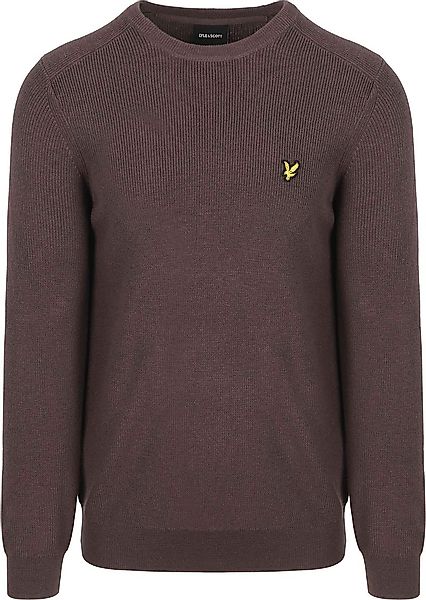 Lyle & Scott Rib Pullover Braun - Größe L günstig online kaufen