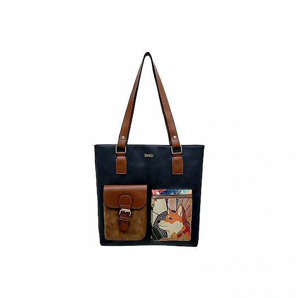 DOGO Umhängetasche "Multi Pocket Bag Shopper-Tasche Blooming Dog Damen" günstig online kaufen