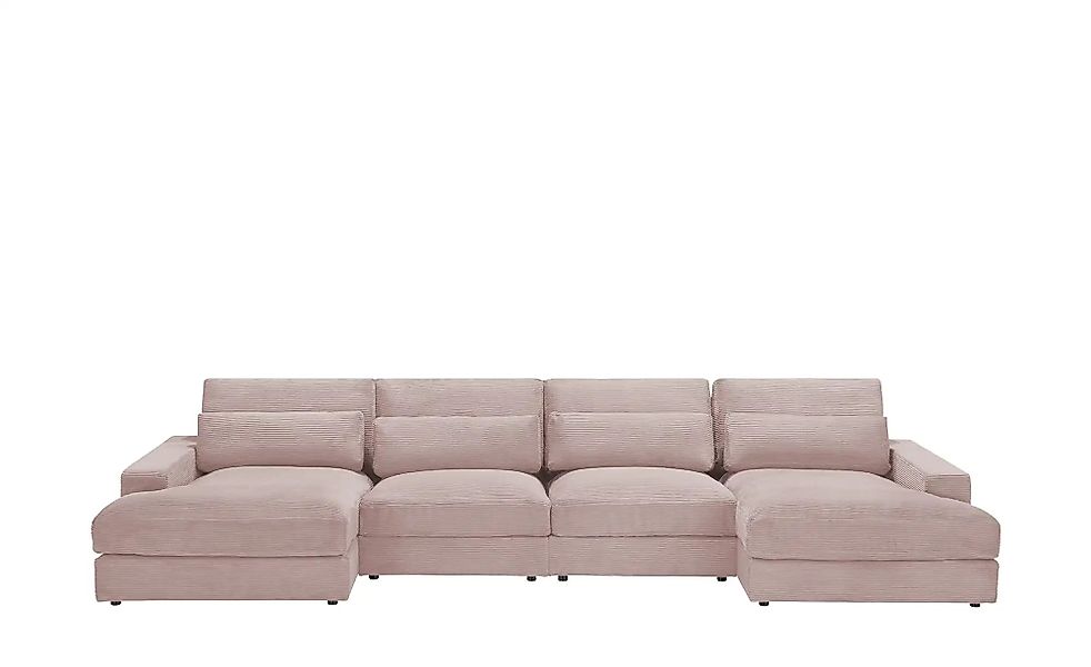 Wohnlandschaft  Branna ¦ rosa/pink ¦ Maße (cm): B: 412 H: 88 T: 164.0 Polst günstig online kaufen