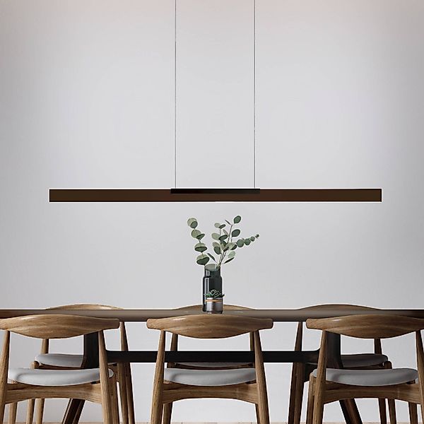 Bopp LED-Hängelampe Nano 2.0, Länge 140 cm, bronze/schwarz günstig online kaufen